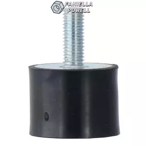Máy cách ly rung FANIELLAPOWELL, M6 M8 M10 Giá đỡ cao su màu đen, Máy bơm nước giảm chấn thực tế