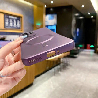 Ốp điện thoại Từ Tính Mờ Cho Samsung A57 A37 A17 A55 A56 A36 A07 A26 A35 A15 A16 A54 A06 A05S S24 S25 S26 Ultra Có Ống Kính Bảo Vệ Mặt Sau Chống Sốc