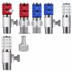Maybest 1 Bộ 1 / 8 Inch BSP Nam Và Nữ Kết Nối Adapter Bàn Chải Không Khí Phụ Kiện Airbrush Qui Ngắt Kết Nối Khớp Nối Phát Hành Lắp Cắm {VN}