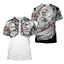 Mới Nhật Bản Samurai Hannya Oni Mặt nạ Rắn 3D In Áo Thun Unisex Tay Ngắn Tee Cho Nam Nữ