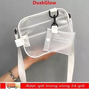 Túi đeo vai DUSKGLOW Nữ Túi xách thạch trong suốt PVC