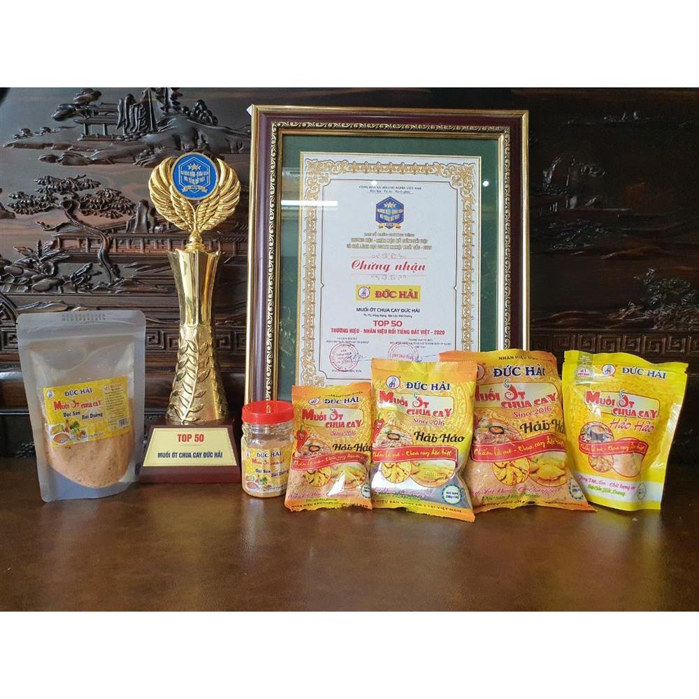 MUỐI ỚT CHUA CAY ĐỨC HẢI GÓI 500g - 100g - HÀNG CHÍNH HÃNG -Date mới, Đậm vị thơm ngon đặc biệt