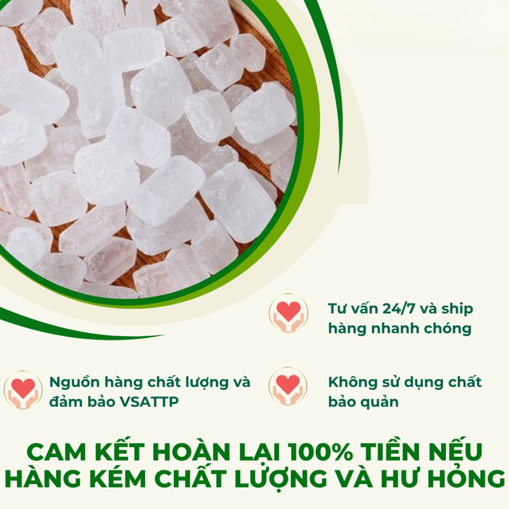 Đường phèn nguyên chất Lam Sơn túi 500g nấu chè, nấu ăn