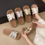 Thời Trang Cổ Tích Phong Cách Váy Chống Trơn Trượt Flip-Flops Nữ Mặc Ngoài 25 Năm Phù Hợp Với Flat San