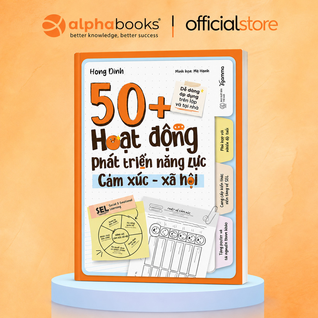 Sách - 50+ Hoạt động phát triển năng lực cảm xúc xã hội - Hồng Dinh (Gamma Books)