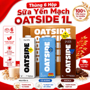 Sữa Yến Mạch OATSIDE 1L Nguyên Vị, Có Đường, Socola Thơm Ngon, Dinh Dưỡng