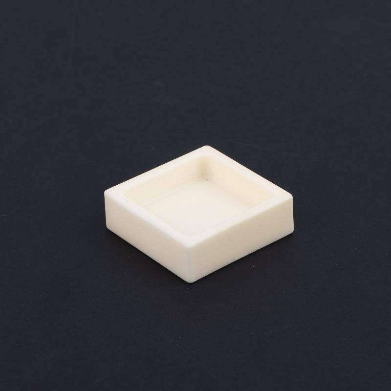 JINHF 99% Alumina Gốm Vuông Crucible Nhiệt Độ Cao Bền Cho Kim Loại Smelting HOT