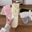 PNPIA- Fishnet Sos JK Thời Trang 1 Cặp Chất Liệu Mỏng Rỗng Ren Cạnh Bê Sos Hợp Thời Trang Cho Trường Nữ Đồng Phục Nhìn