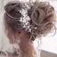 PNPIA- Cây nho tóc cô dâu với ngọc trai và lá kim cương giả Mũ đội đầu đám cưới nữ Prom và các dịp thời trang