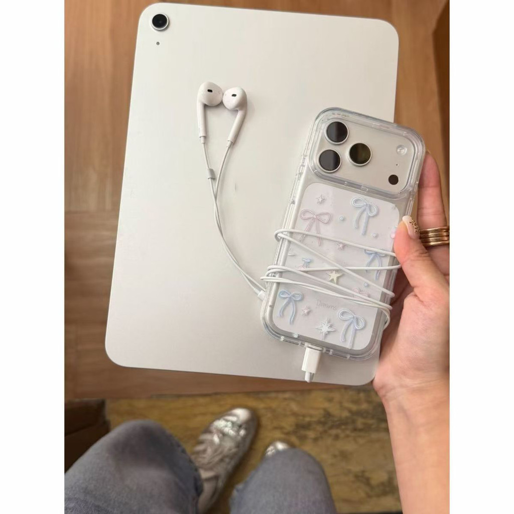 Sao sao và nơ bướm phù hợp với iPhone 17 Pro, vỏ mềm 16 Plus, vỏ 15 độ trong suốt cao,