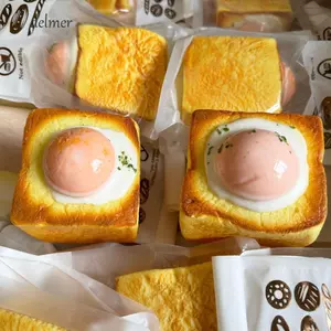 DELMER Bánh Mì Đồ Chơi Phục Hồi Chậm, Mô Phỏng Thực Phẩm Bánh Mì Bóp Bánh Mì Đồ Chơi Chơi, Ins Lớn Mềm Ngộ nghĩnh Bánh Chậm Đồ Chơi Trẻ Em