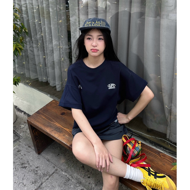 Áo Thun Boxy Xu Min Min - Chất Umi Hàn, Dáng Rộng Unisex, Phong Cách Đường Phố - In Hình Số "33" - 2 Mặt