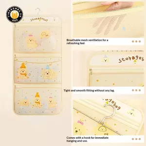 {TB & Bag} Túi treo tường lưới thoáng khí hoạt hình cho đồ lót Sos Tủ quần áo gia đình Tổ chức lưu trữ đồ lót Giỏ đựng đồ giặt cho búp bê đồ chơi.