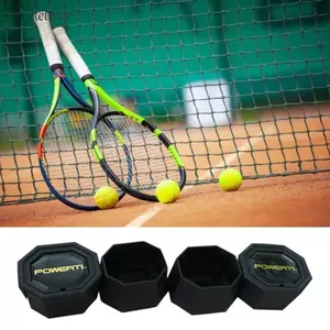 Vỏ giảm xóc vợt DELMER, Nắp cuối vợt tennis chống sốc 360 độ, Phụ kiện kẹp Nắp nguồn phía sau Hấp thụ sốc Tay cầm vợt năng lượng tennis