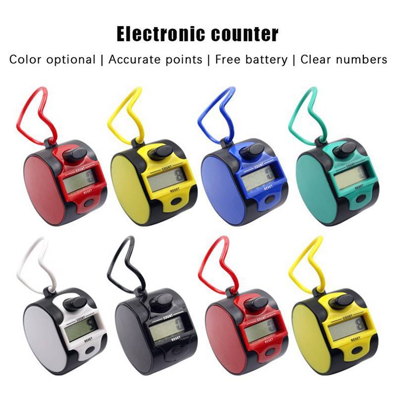 JCSYFAC Tally Counter Cầm Tay Đan Hàng Cliers 5 Chữ Số Cầm Tay Bằng Tay LCD Điện Tử Thể Thao Đếm Công Cụ Mới
