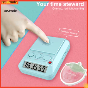 Linh hồn| Hẹn giờ học tập với đếm ngược Hẹn giờ nhà bếp kỹ thuật số có báo động lớn – Hẹn giờ đếm ngược điện tử đa chức năng để nấu ăn Học tập Tập thể dục ngoài trời