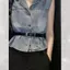 Áo sơ mi Denim thông thường phù hợp cho nữ mùa hè 2026 Phong cách mới Pháp Retro Ve áo sơ mi nhỏ Áo sơ mi tinh tế độc đáo