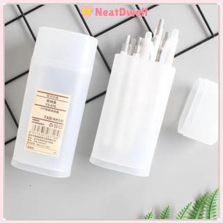 Hộp đựng bút NEATDWELL, Hộp bút chì mờ có thể tháo rời, Đa chức năng đơn giản có nắp Hộp cọ trang điểm hình trụ Trường học