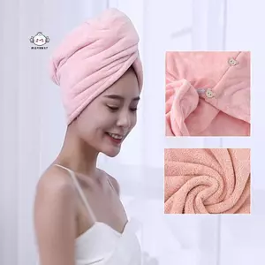 Maybest Mũ Sấy Tóc Dài Khăn Qui-Dry Nữ Mũ Tắm Chắc Chắn Mũ Tắm Phòng Tắm Siêu Hấp Thụ Turban Mũ Sấy Tóc {VN}