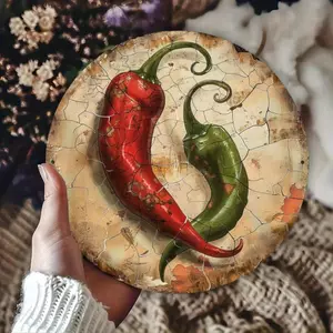 HELLOYOUNG Vintage Kim Loại Tín Hiệu Retro Ớt Nghệ Thuật Treo Tường Cho Nhà Bếp Thanh Cafe Trang Trí Nhà
