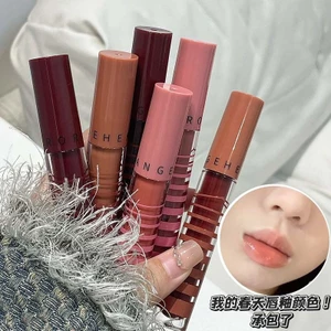 HERORANGE ~ Ice Gương Trong Suốt Son Bóng Dưỡng Ẩm Nước Bóng Toot Thủy Tinh Tinh Tinh Khiết Desire Làm Trắng Son Môi Son Bóng 5.19 PFLY