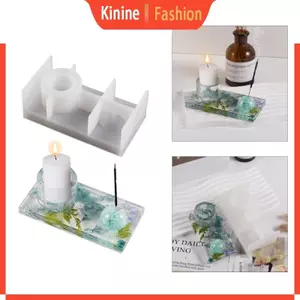 Khuôn nến hình vuông và hình trụ KIN Khuôn nhựa DIY Trang trí nhà cửa