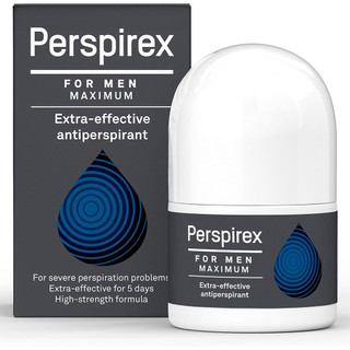 Perspirex Men's Maximum Strength Antiperspirant Roll-On, Long-Lasting Odor & Sweat Control