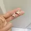 HFSHY 1 / 4 Cặp Hoa Ngọt Ngào Bướm Bông Tai Dành Cho Nữ Bé Gái Dễ Thương Mini Nhựa Bông Tai Dự Tiệc Thời Trang Phụ Kiện Trang Sức Quà Tặng VN