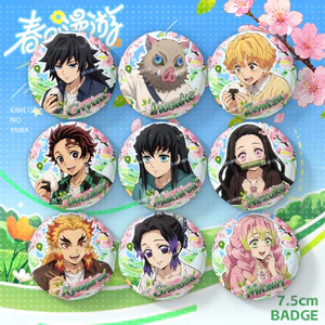 Bộ sưu tập loạt phim đi chơi lò xo Demon Slayer – Huy hiệu, Thẻ trong suốt & Chân đế Acrylic, Quà tặng Anime Merch