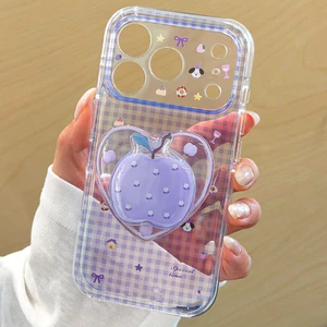 Ốp lưng cứng trong suốt phong cách Hàn Quốc cho iPhone 15 15Pro 15ProMax 16 16Pro 16ProMax 17 17Pro 17ProMax Ốp họa tiết sọc đầy màu sắc
