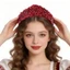SHUPUN Vương Miện Kim Cương Giả, Mũ Phong Cách Châu Âu Vòng Tóc Kim Cương Giả, Sang Trọng Cạnh Rộng Vintage Băng Đô Quấn Tóc Cưới