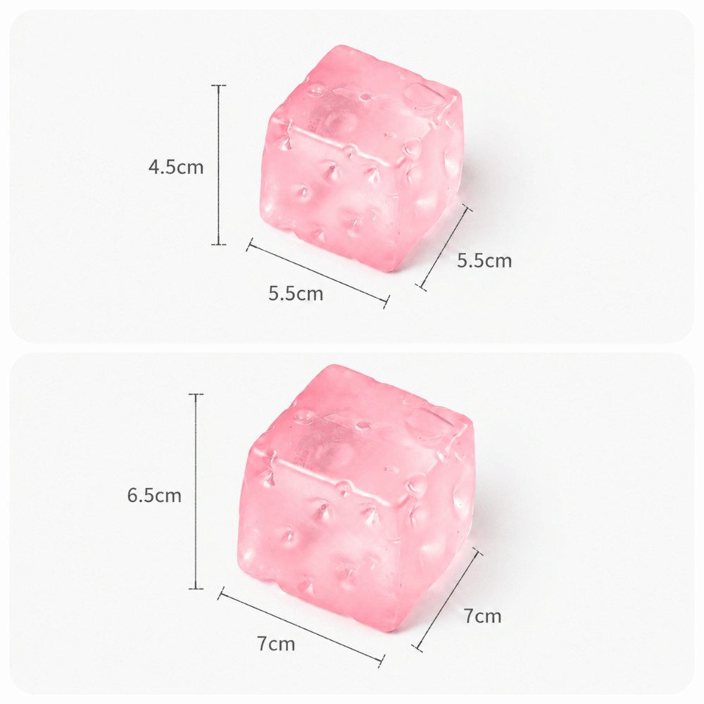 CQCJ Mô Phỏng Phô Mai Pinch Đồ Chơi, Phô Mai Mô Phỏng Phục Hồi Chậm Bóp Đồ Chơi, Giảm Căng Thẳng Hình Khối Lập Phương Đồ Chơi Giải Nén Trong Suốt Trẻ Em