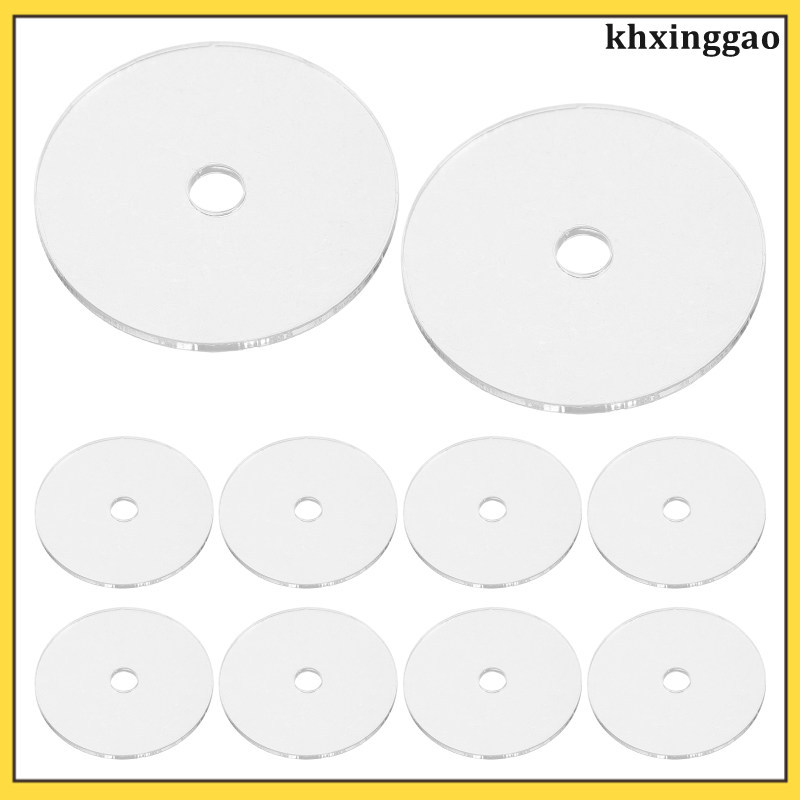 Album Mini 10 Chiếc Móc Khóa CD Trong Suốt Mặt Dây Chuyền Túi Trang Trí Tiệc Đĩa khxinggao