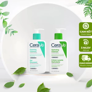 CeraVe Cleanser 236ml cho da khô và da dầu mụn, làm sạch dịu nhẹ mỗi ngày - CV5