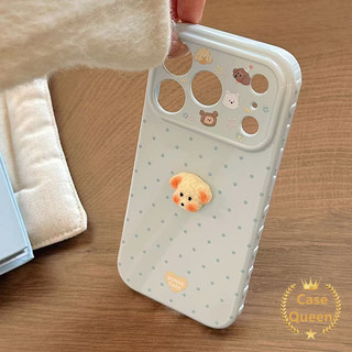 Ốp Lưng Tương Thích Cho Oppo A15 A16 A7 A31 A58 A60 A3 A3X A38 A5i A18 A35 A57 A77 A54 A17 Full Màn Hình Màu Chấm Bi Sang Trọng Cho Chó Bong Bóng Trái Tim