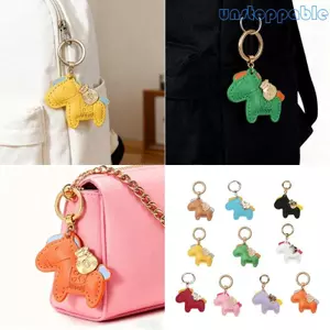Unstop * Móc Khóa Da Với Ngựa Quyến Rũ Thời Trang Handmade Động Vật Mặt Dây Chuyền Móc Khóa Phụ Kiện Để Sử Dụng Hàng Ngày