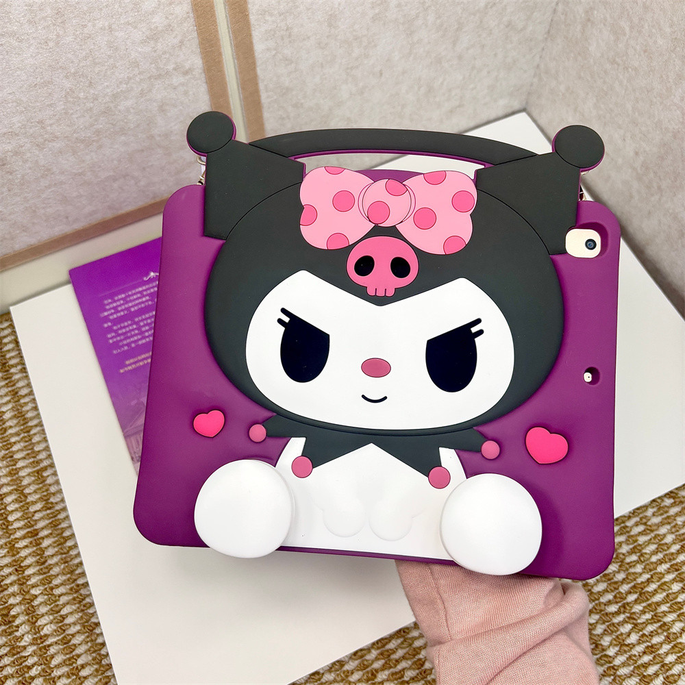 Ốp Lưng Tương Thích Cho Honor Pad 10 2025 12.1inch Vỏ Búp Bê Hoạt Hình Dễ Thương Đứng Bút Khay Máy Tính Bảng Dây Buộc Bao