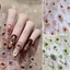 Nhãn dán móng tay YUUKII 5D, Móng tay vương trượng Baroque màu ngọc lục bảo sáng bóng, Phong cách Thiết kế sang trọng Vàng Scepter Đỏ Xanh Đá quý Giả Đá quý Móng tay Phong cách lịch sự