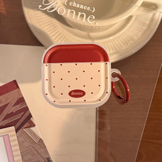 [Sheren] ins Vỏ tai nghe chấm bi màu tương phản phong cách Hàn Quốc Thích hợp cho vỏ bảo vệ tai nghe AirpodPro1 / 4