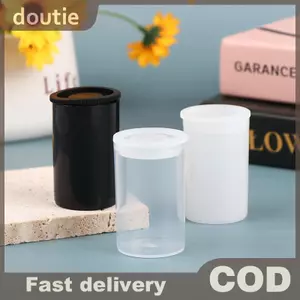 Doutie 10 Cái 33x54 mm Lon Nhựa Trống Chai Cói Phim Hộp Đựng Phụ Kiện Hạt Nghệ Thuật Đồng Xu Thuốc Câu Cá Mồi Hộp Bảo Quản VN