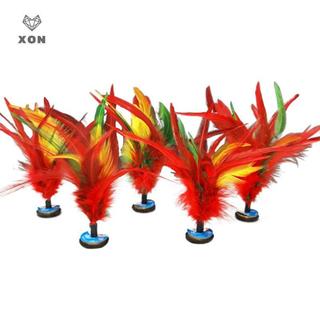 [XON] Giải trí thể dục Con tàu con thoi đầy màu sắc Trung Quốc Jianzi Foot Kick Wheel Fancy Chicken Shuttlecock [Mina]