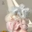 Dây buộc tóc lụa hai lớp organza scrunchies cho bé gái - Phụ kiện tóc thương hiệu Mina
