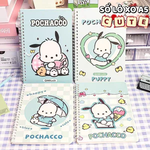 Vở Ghi Chép A5 hoạt hình – Sổ Tay Lò Xo 60 Trang vở kẻ ngang, Bìa Thiết Kế Hoạt Hình Đáng Yêu Dùng Cho Học Tập