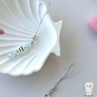 【Chamvn】Móc khóa điện thoại hình trái tim hình sao biển mặt dây chuyền túi xách Little Fresh Girl. hạt cườm