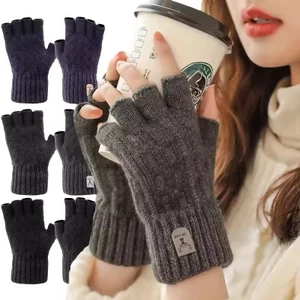 Găng tay cảm ứng chống gió mùa đông, chất liệu nylon và acrylic mềm mại, phù hợp mua sắm và du lịch