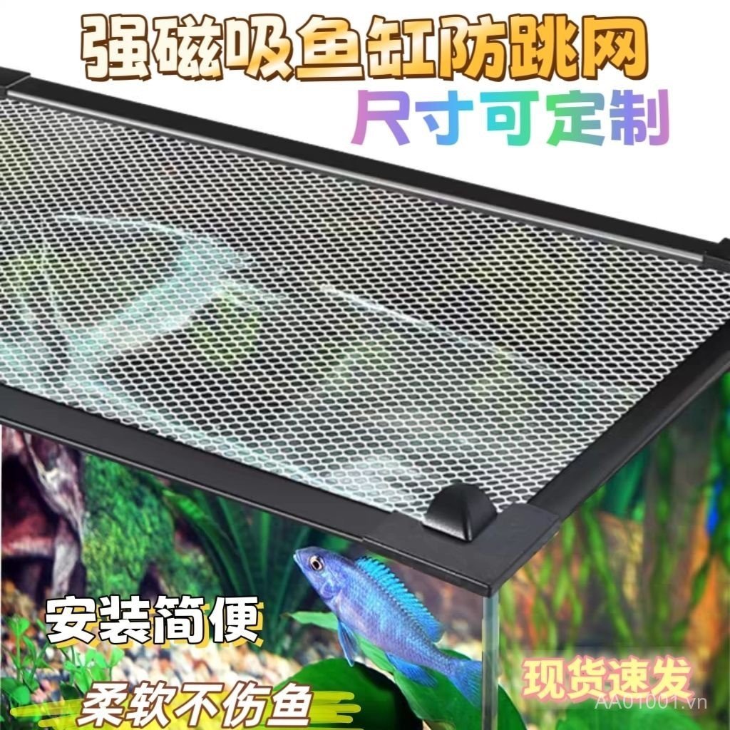 *Từ Tính Bể Cá Lưới Chống Nhảy Chống Cảnh Quan Bể Cá Tiếp Liệu Tách Bể Cá Phân Vùng Bể Cá Cách Ly Ban Bể Cá Chống Va Đập