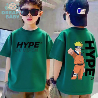 COD✅ (Hồ Chí Minh)DREAMY BABY Áo phông ngắn tay cho trẻ em, in hình ảnh Naruto, phong cách thời trang Mỹ