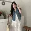 Áo sơ mi Denim thời trang ngắn dáng rộng mùa hè phù hợp với mọi phong cách Hồng Kông