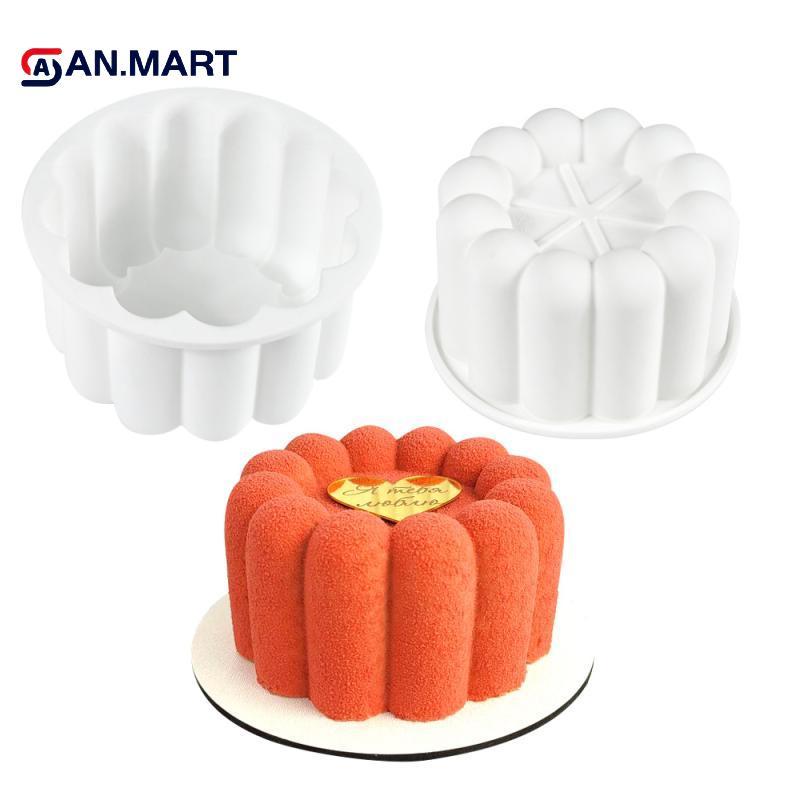 AN.MART Tròn Bánh Bento Khuôn Silicon Sô Cô La Mousse Khuôn Xà Phòng Nến Làm Khuôn Nhà Bếp Máy Nướng Món Tráng Miệng Dụng Cụ VN