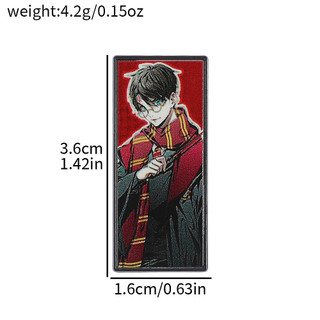 6 Cái / bộ Harry Potter Học Viện Ma Thuật Hermione Granger Ron Weasley Draco Hợp Kim Thổ Cẩm Kim Loại Ve Áo Pin